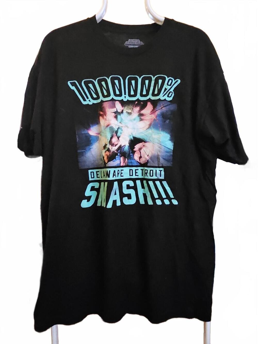 My Hero Academia Delaware Detroit Smash T-Shirt Size Mens XL - EUC